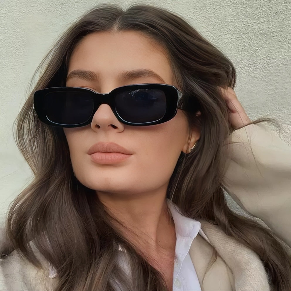 Vyriški ir moteriški mažo rėmelio retro stiliaus akiniai nuo saulės, madingi unisex saulės akiniai
