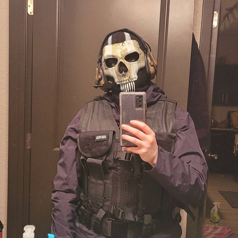 Call of Duty MWII kaukolės kaukė – taktinė Helovino ir cosplay kaukė