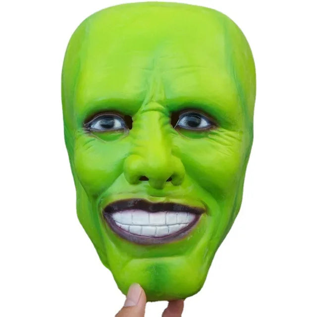 Kaukė Cosplay Kostiumas – Helovinas Carrey cosplay uniforma, geltona skrybėlė, Jim Klounas vyrams