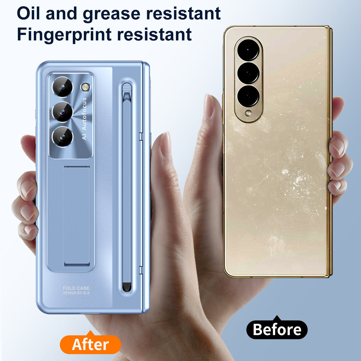 "Samsung Galaxy Z Fold" (z fold6, z fold5, z fold4  ) mobiliojo telefono dėklas su rašikliu